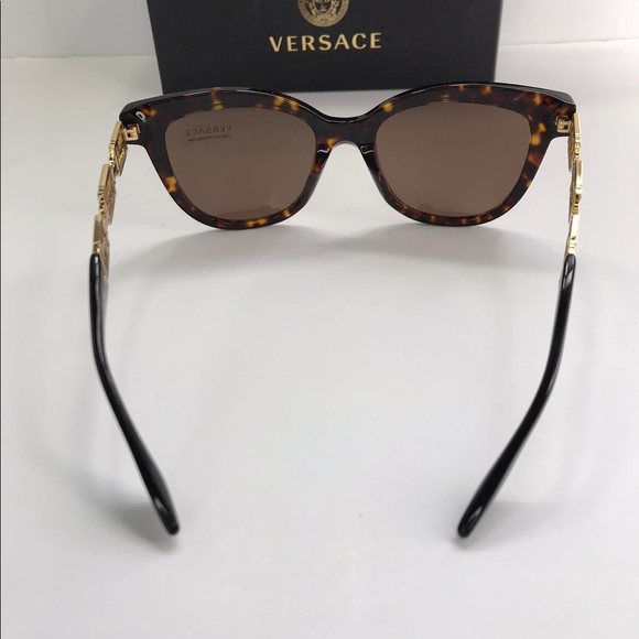 NEW VERSACE VE4394 108/73 HAVANA CAT EYE EYEWEAR - Picture 3 of 9